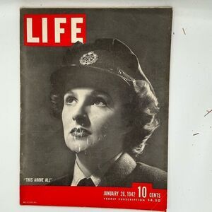 Vintage Magazine Cover - January 26, 1942 Edition